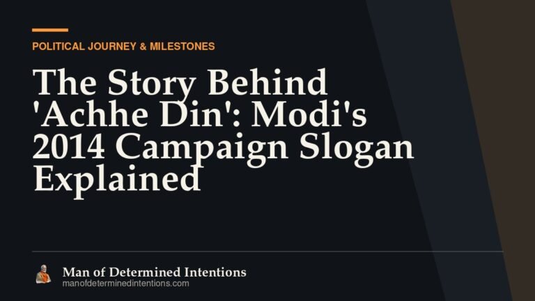 The Story Behind ‘Achhe Din’: Modi’s 2014 Campaign Slogan Explained