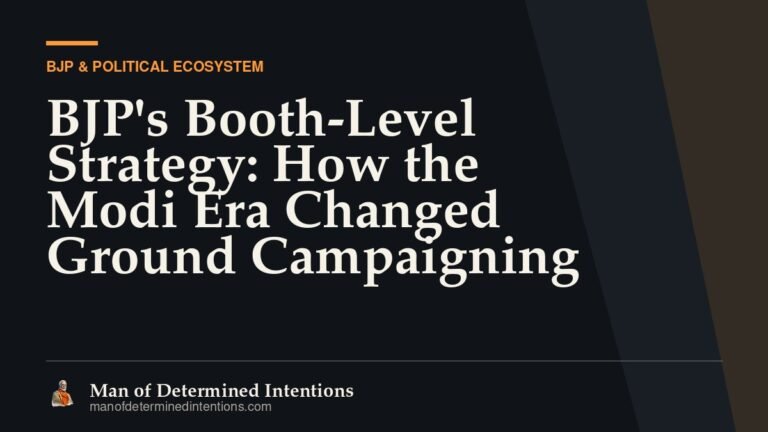 BJP’s Booth-Level Strategy: How the Modi Era Changed Ground Campaigning