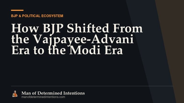 How BJP Shifted From the Vajpayee-Advani Era to the Modi Era