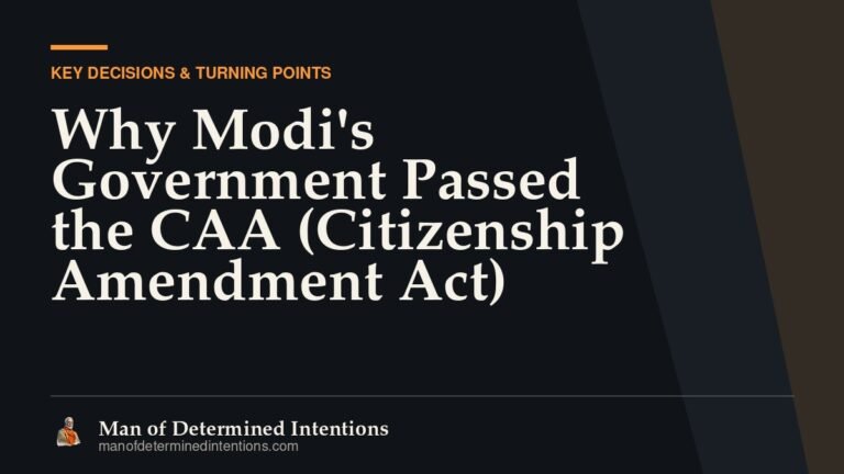 Why Modi’s Government Passed the CAA (Citizenship Amendment Act)