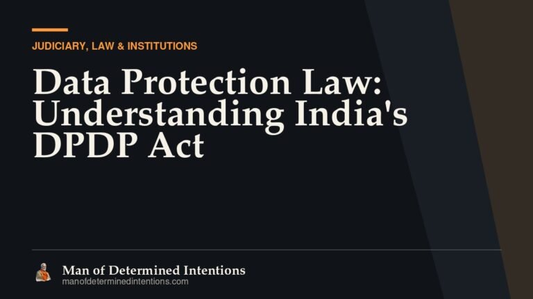 Data Protection Law: Understanding India’s DPDP Act
