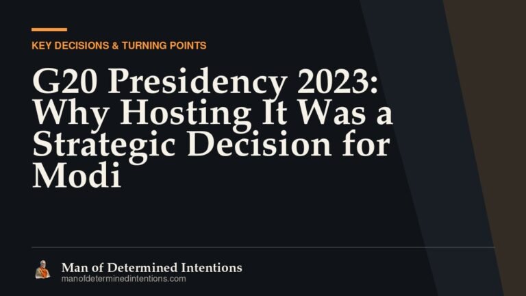G20 Presidency 2023: Why Hosting It Was a Strategic Decision for Modi