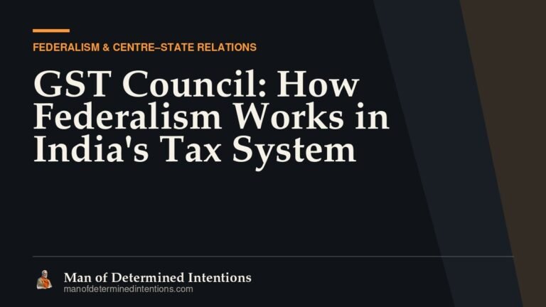 GST Council: How Federalism Works in India’s Tax System