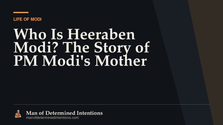 Who Is Heeraben Modi? The Story of PM Modi’s Mother