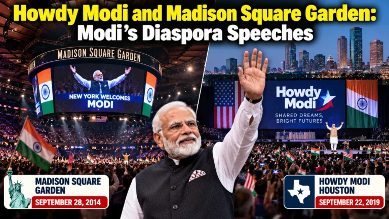 Howdy Modi and Madison Square Garden: Modi’s Diaspora Speeches