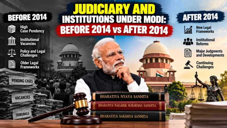 Judiciary and Institutions Under Modi: Before 2014 vs After 2014