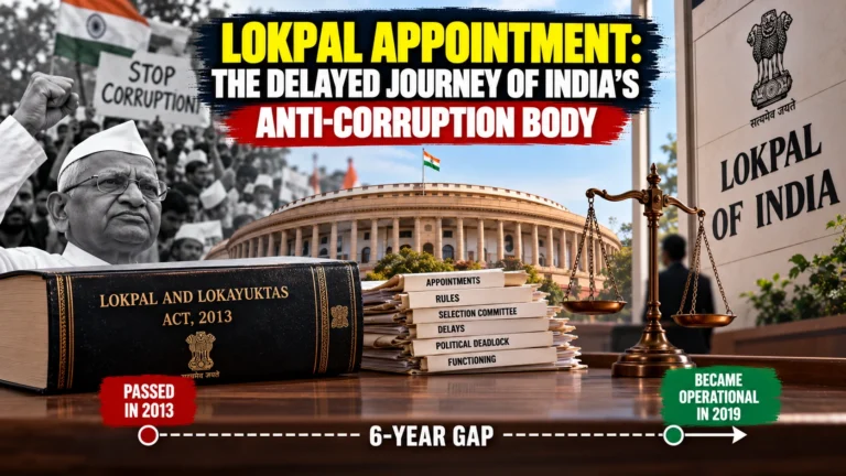 Lokpal Appointment: The Delayed Journey of India’s Anti-Corruption Body