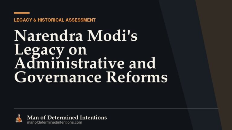 Narendra Modi’s Legacy on Administrative and Governance Reforms