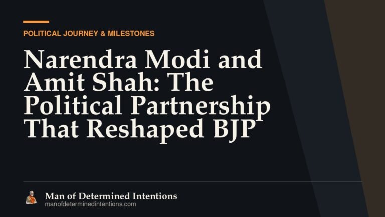 Narendra Modi and Amit Shah: The Political Partnership That Reshaped BJP