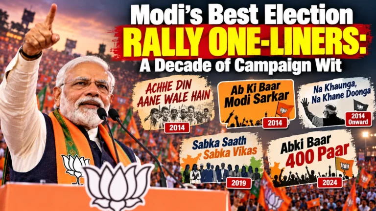 Modi’s Best Election Rally One-Liners: A Decade of Campaign Wit