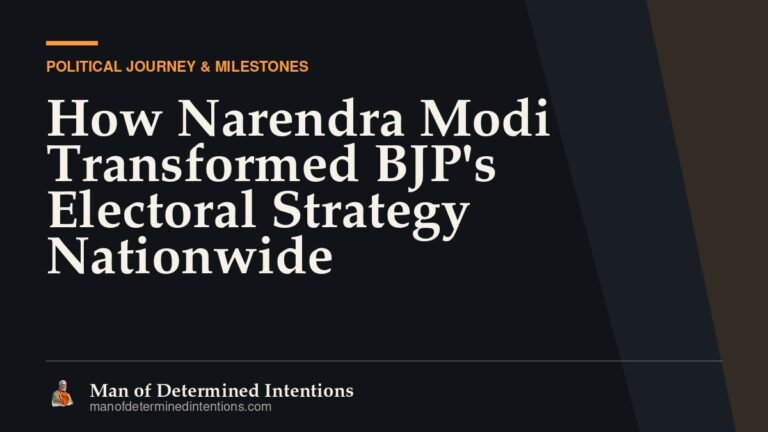 How Narendra Modi Transformed BJP’s Electoral Strategy Nationwide