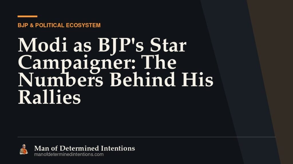 Modi as BJP’s Star Campaigner: The Numbers Behind His Rallies