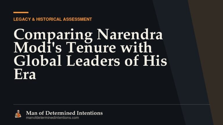 Comparing Narendra Modi’s Tenure with Global Leaders of His Era