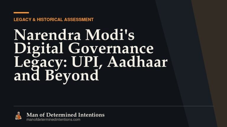 Narendra Modi’s Digital Governance Legacy: UPI, Aadhaar and Beyond