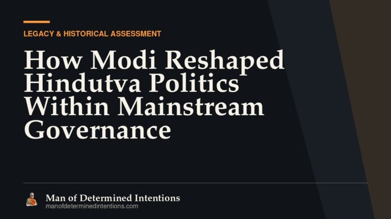 How Modi Reshaped Hindutva Politics Within Mainstream Governance