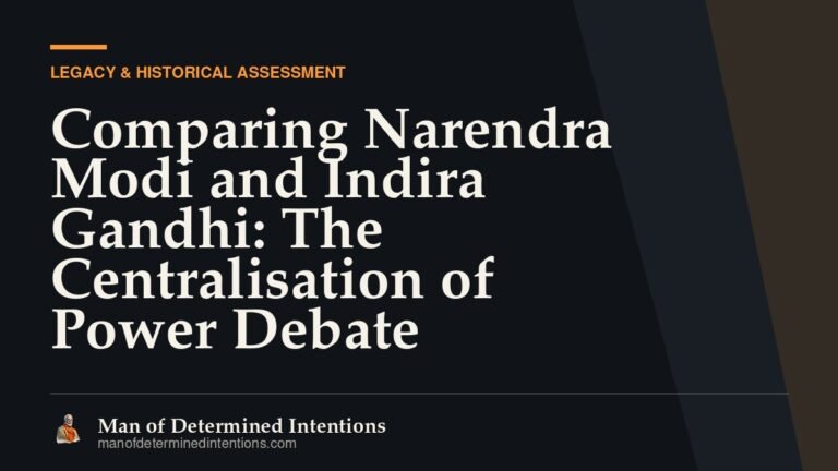 Comparing Narendra Modi and Indira Gandhi: The Centralisation of Power Debate