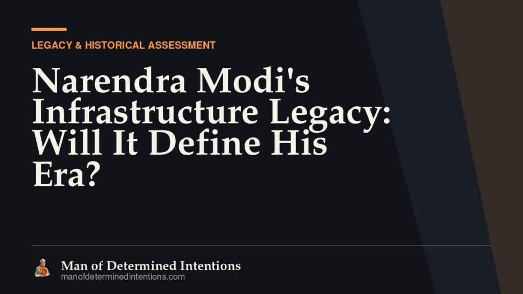 Narendra Modi’s Infrastructure Legacy: Will It Define His Era?