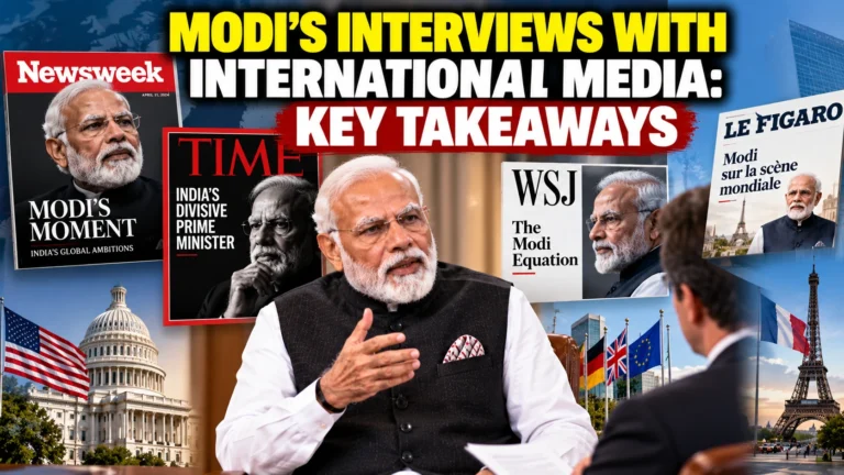 Modi’s Interviews With International Media: Key Takeaways