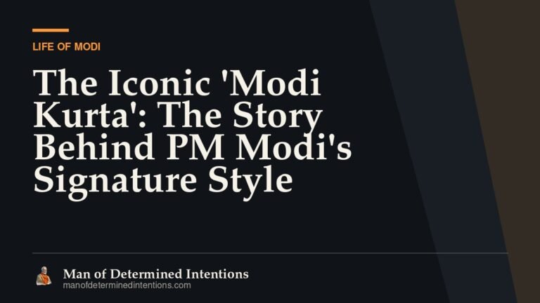 The Iconic ‘Modi Kurta’: The Story Behind PM Modi’s Signature Style