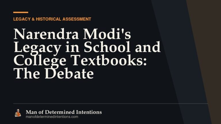 Narendra Modi’s Legacy in School and College Textbooks: The Debate