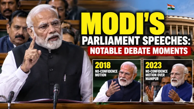Modi’s Parliament Speeches: Notable Debate Moments