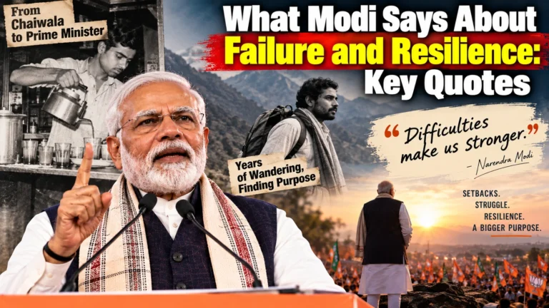 What Modi Says About Failure and Resilience: Key Quotes