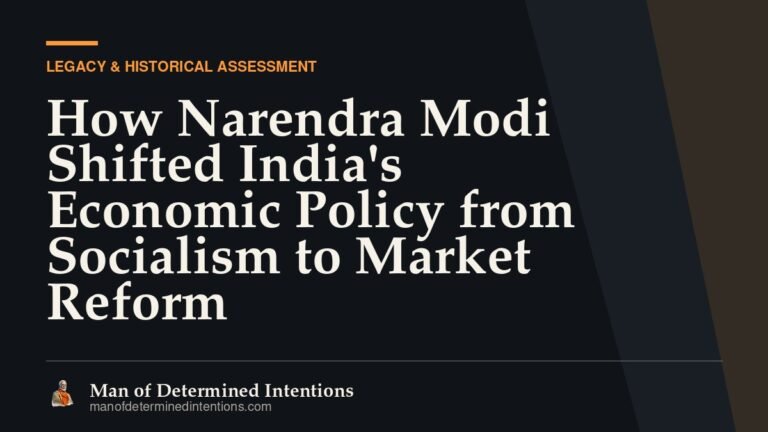 How Narendra Modi Shifted India’s Economic Policy from Socialism to Market Reform