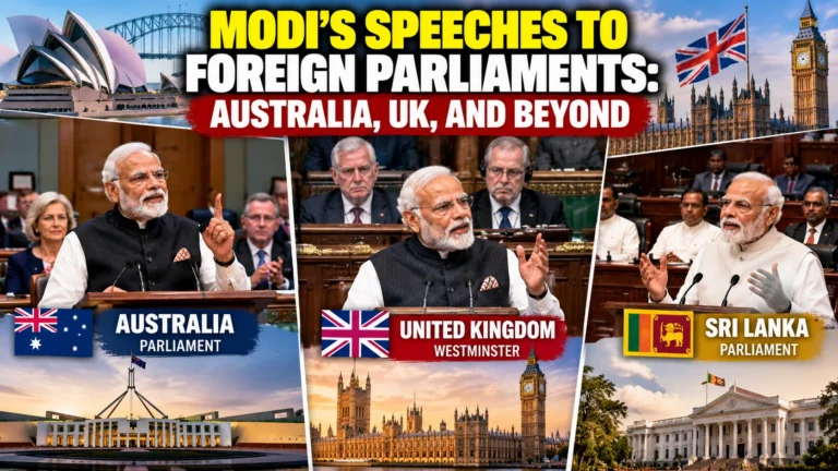 Modi’s Speeches to Foreign Parliaments: Australia, UK, and Beyond
