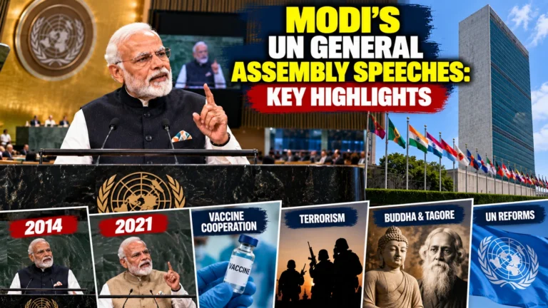 Modi’s UN General Assembly Speeches: Key Highlights