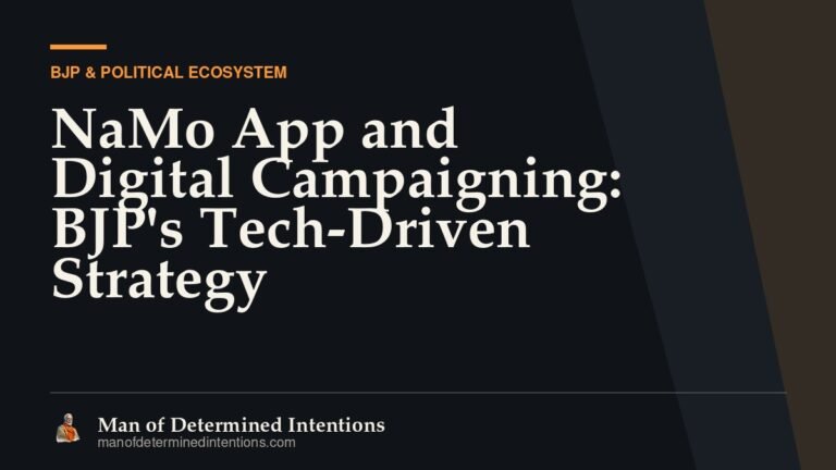NaMo App and Digital Campaigning: BJP’s Tech-Driven Strategy