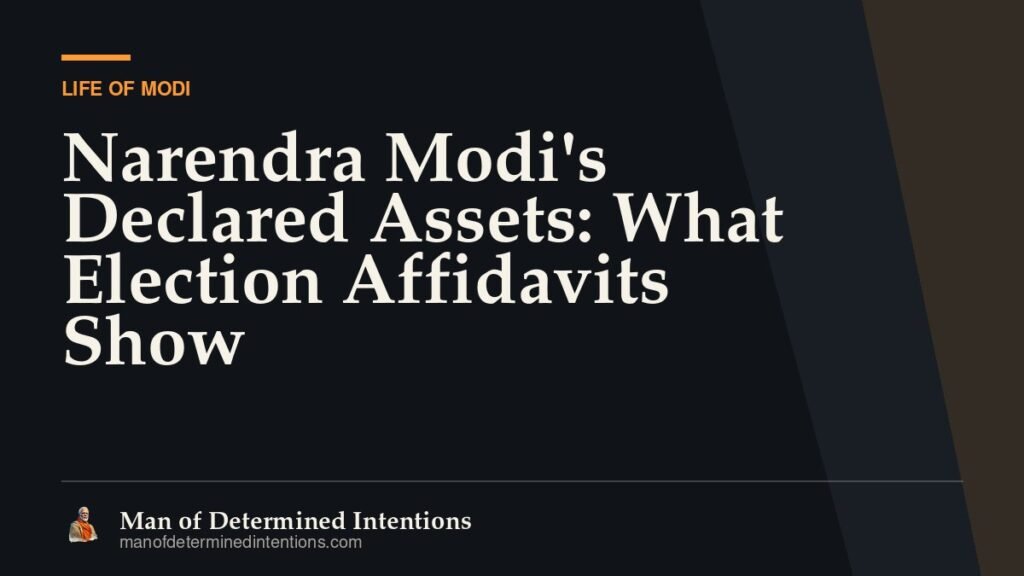Narendra Modi’s Declared Assets: What Election Affidavits Show