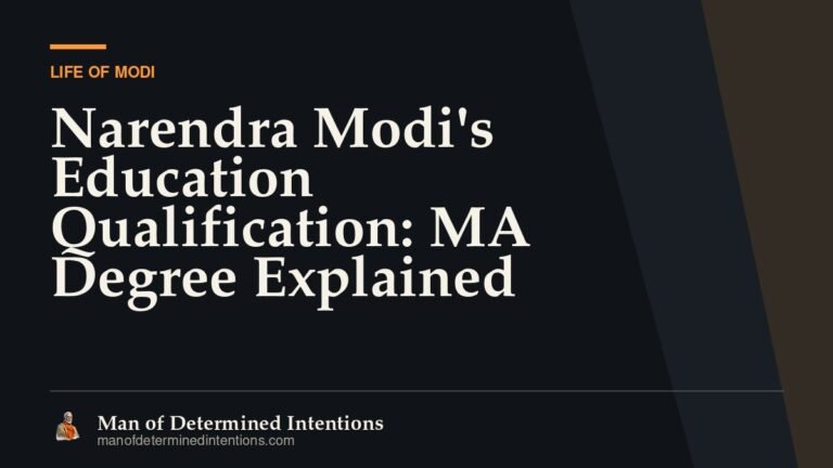 Narendra Modi’s Education Qualification: MA Degree Explained