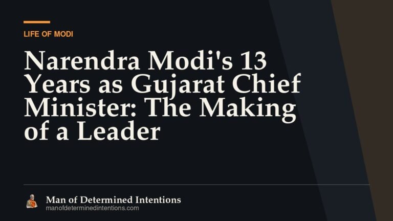Narendra Modi’s 13 Years as Gujarat Chief Minister: The Making of a Leader
