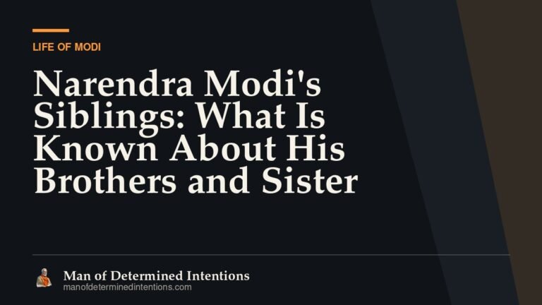 Narendra Modi’s Siblings: What Is Known About His Brothers and Sister