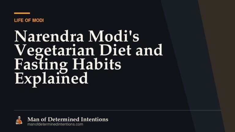 Narendra Modi’s Vegetarian Diet and Fasting Habits Explained