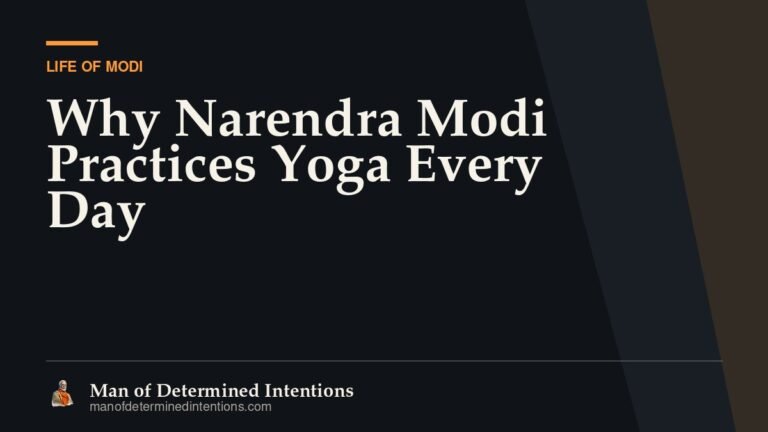 Why Narendra Modi Practices Yoga Every Day