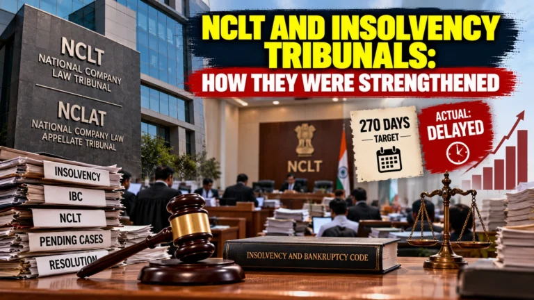 NCLT and Insolvency Tribunals: How They Were Strengthened
