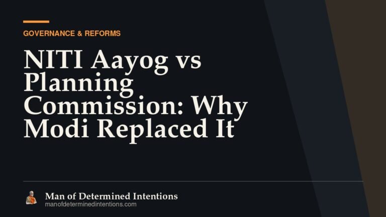 NITI Aayog vs Planning Commission: Why Modi Replaced It