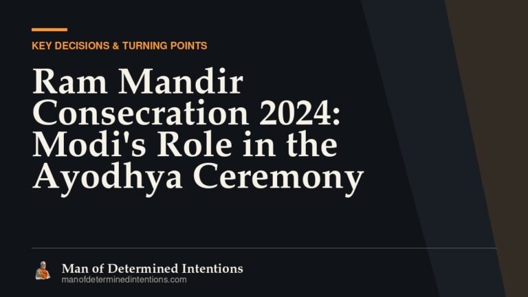 Ram Mandir Consecration 2024: Modi’s Role in the Ayodhya Ceremony