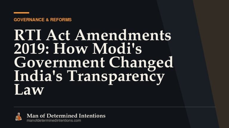 RTI Act Amendments 2019: How Modi’s Government Changed India’s Transparency Law