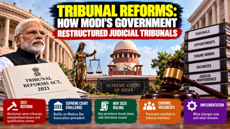 Tribunal Reforms: How Modi’s Government Restructured Judicial Tribunals